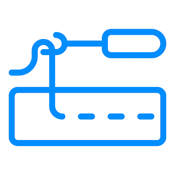 Service 5 blue icon